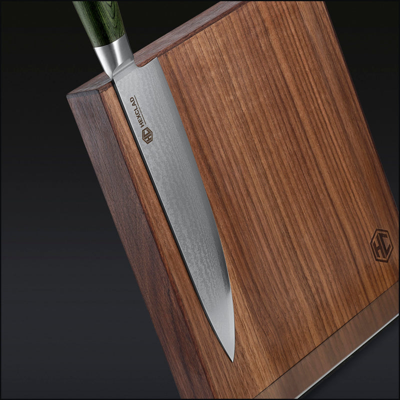 Damascus Steel Knife Set, 7-pc (Green) P4